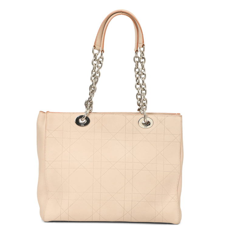 Rose Poudre Medium Leather Cannage Quilted Ultradior Bag