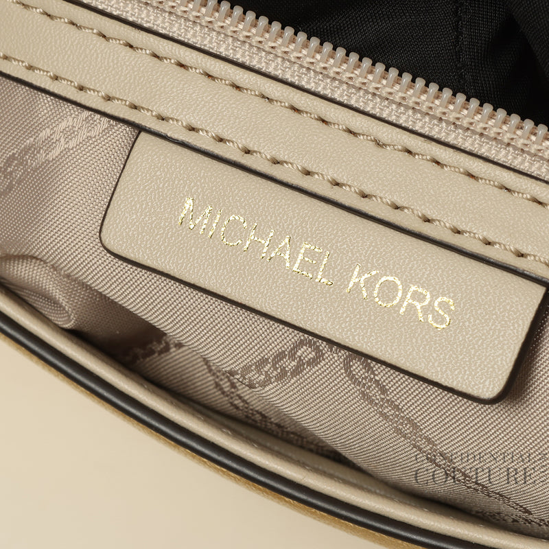 Parker Medium Gold Metallic Leather Shoulder Bag