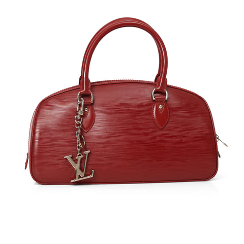Maroon Epi Leather Jasmin Bag- One Size