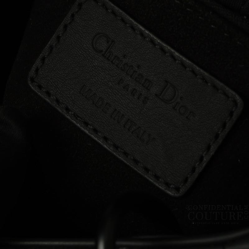 Mini Lady Dior Bag Black Ultramatte Cannage Calfskin