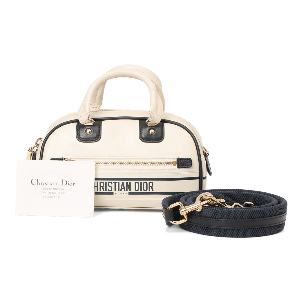 Dior バッグ Christian Dior White Aligator Petites Fleurs Lady D-Joy Bag