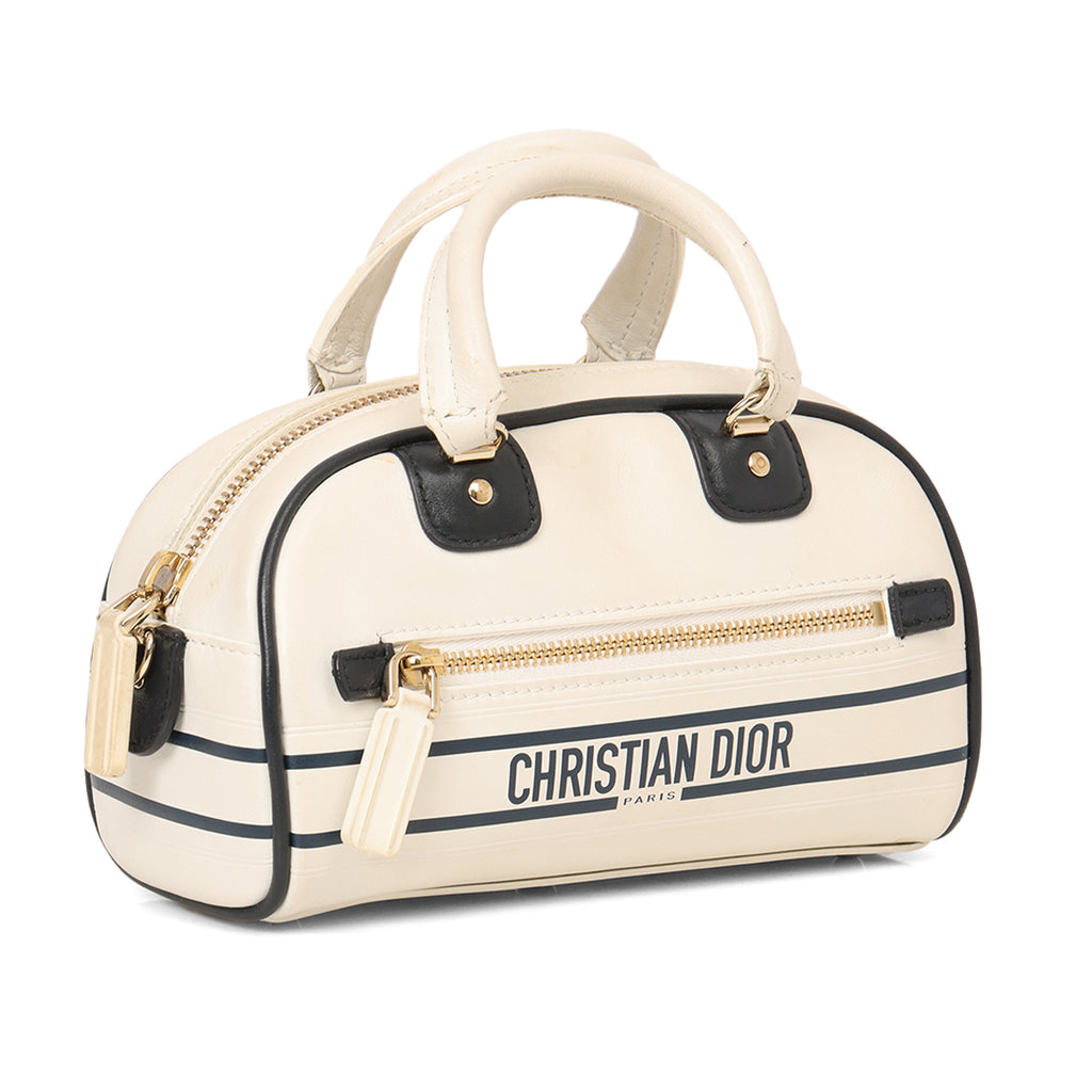Dior バッグ Christian Dior Oblique Medium D-Vibe Bowling Bag Blue 1779225