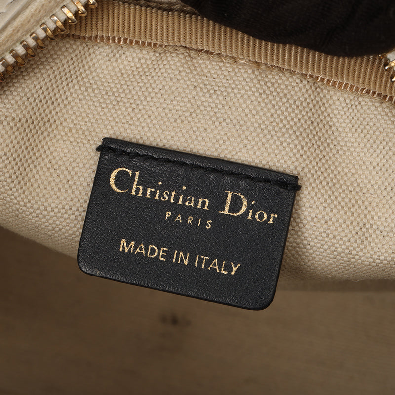 Pre-loved Christian Dior 2022 Mini Leather Vibe Bowling Bag Satchel