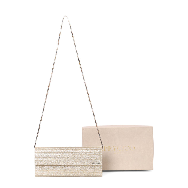 Jimmy Choo glitter clutch