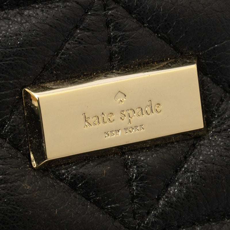 Black Quilted Large Tote