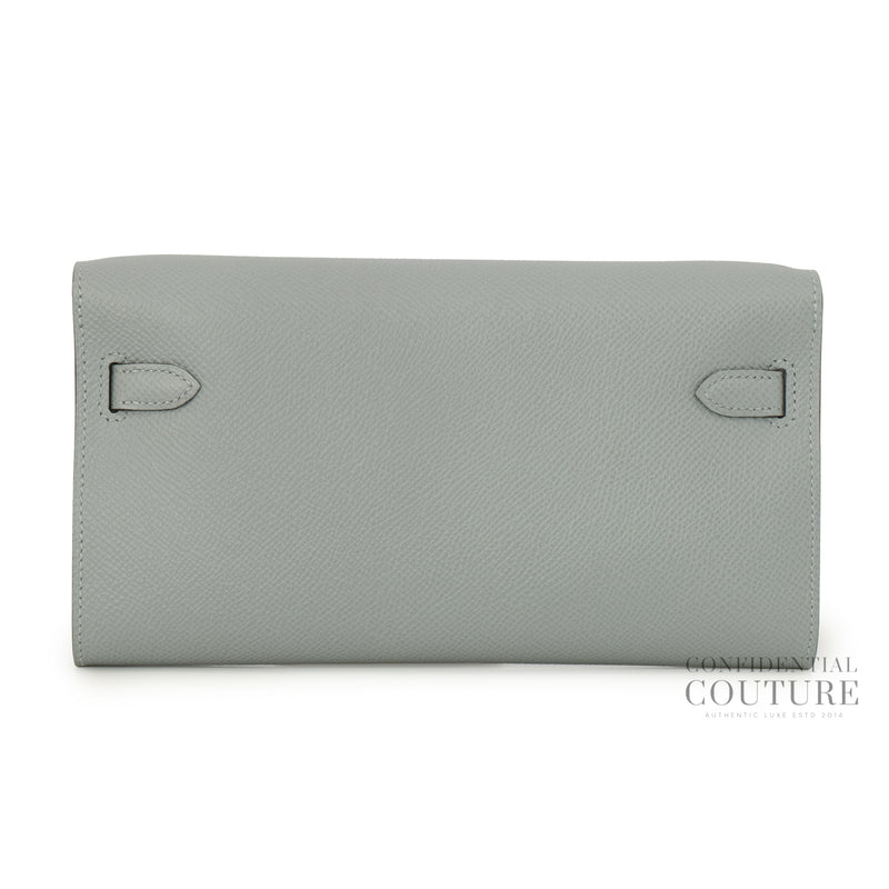 Gris Pantin Kelly To Go Wallet With Silver Hardware- 2025