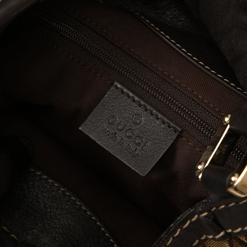 Gucci supreme gg canvas hobo shoulder bag sale