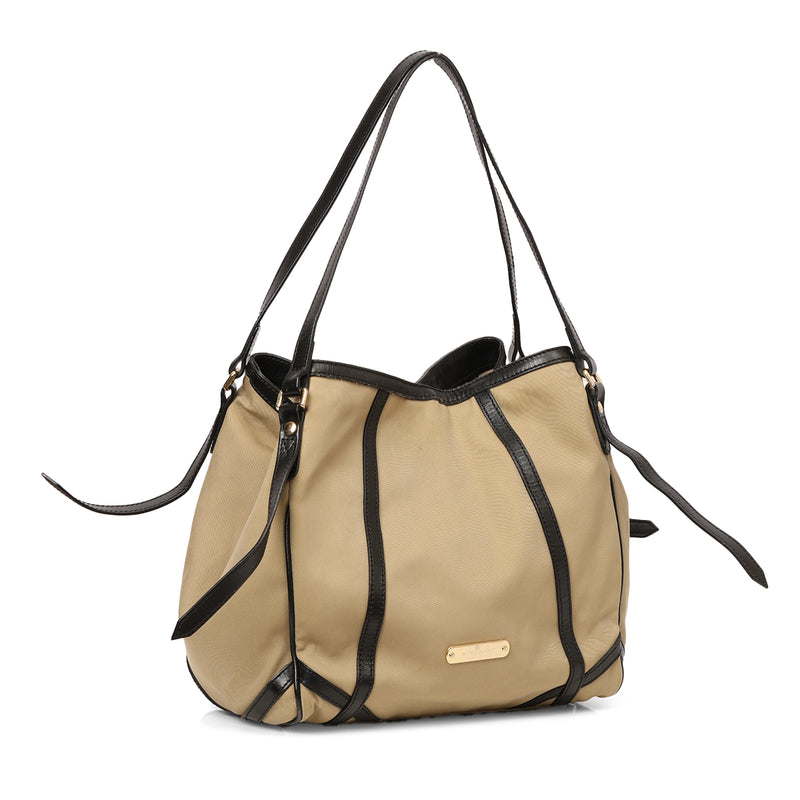 Pre loved burberry canterbury canvas tote bag beige price