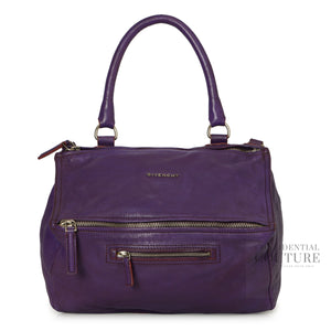 Violet Calf Leather Medium Pandora Bag