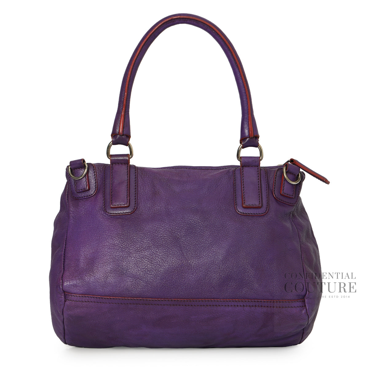 Violet Calf Leather Medium Pandora Bag