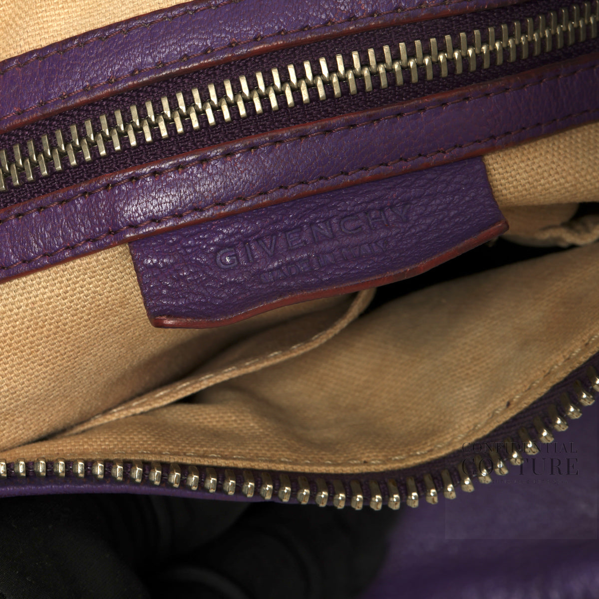 Violet Calf Leather Medium Pandora Bag