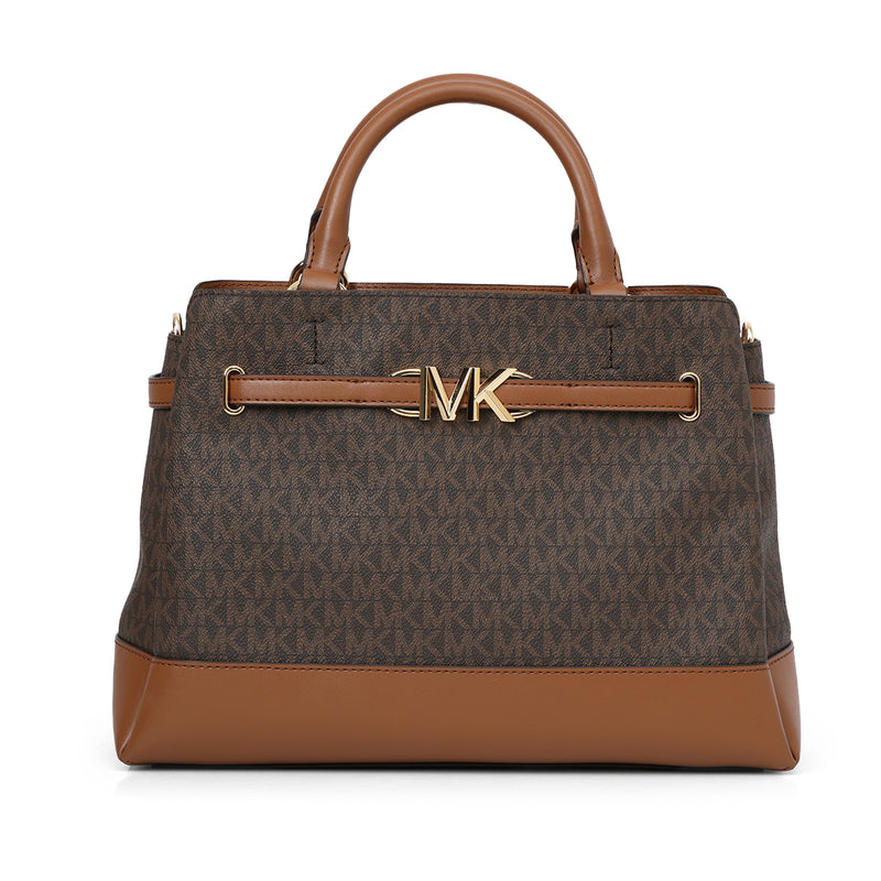 pre-loved Michael Kors Reed Small Signature Logo Satchel