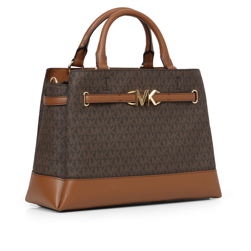 Women Michael Kors Reed Small Signature Logo Satchel