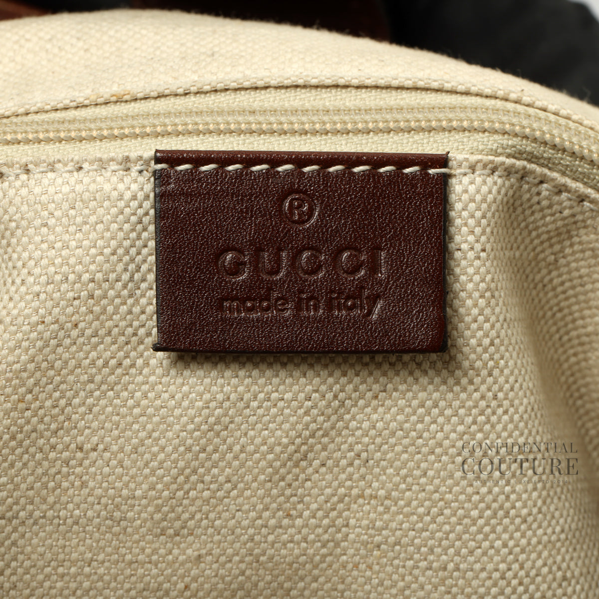 Beige/Brown GG Canvas Medium Sukey Tote Bag
