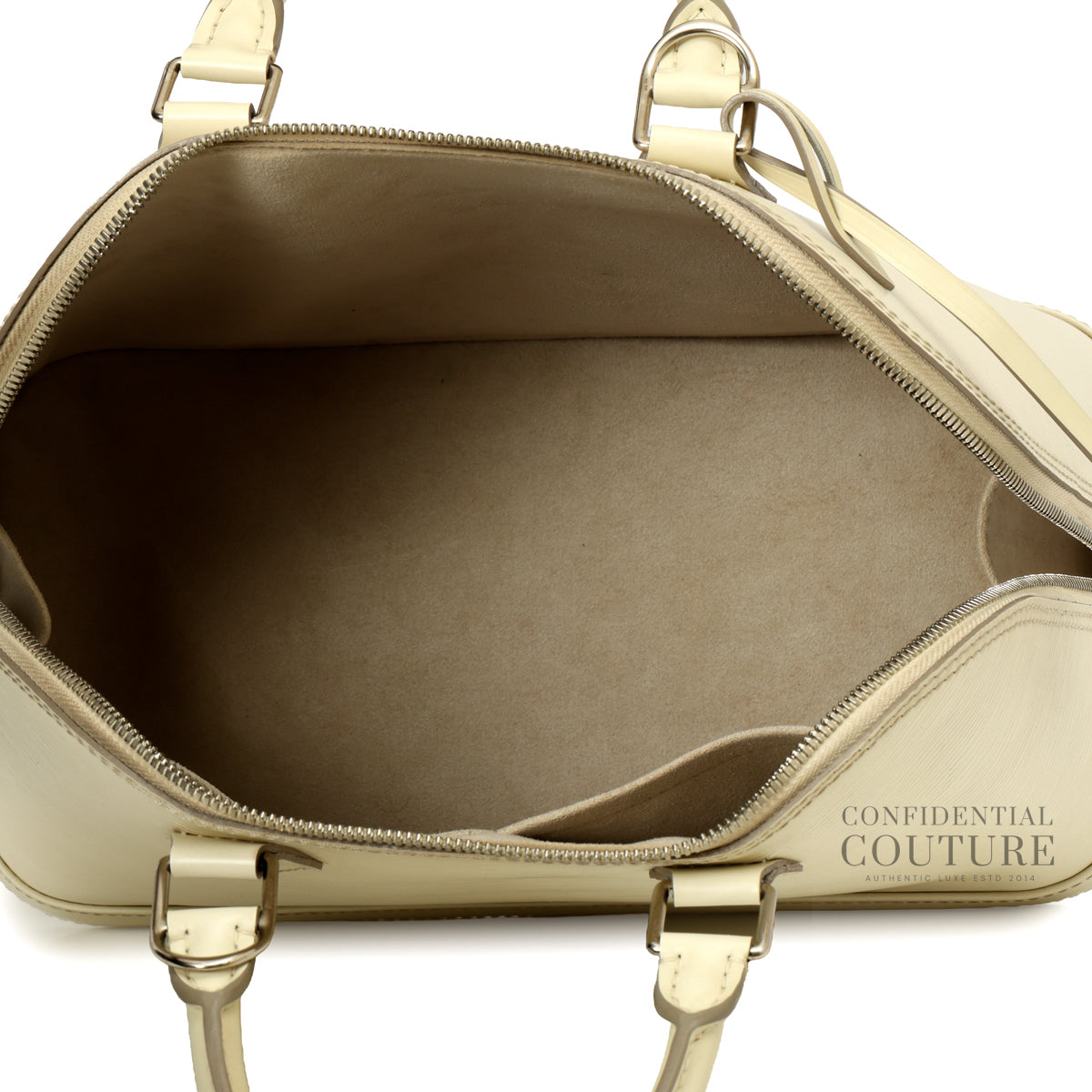 Ivory Epi Leather Alma PM Bag