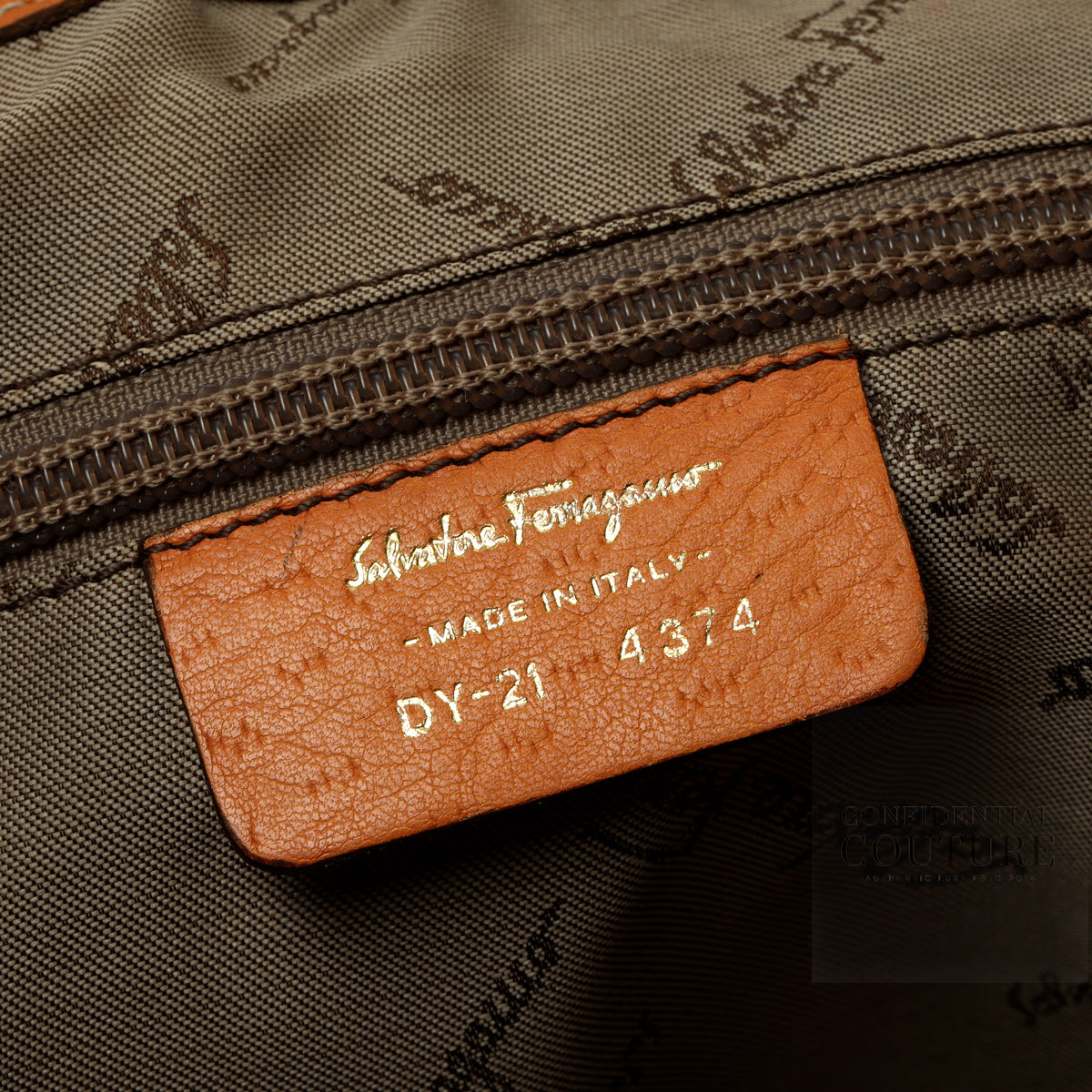 Orange Leather Hobo Bag