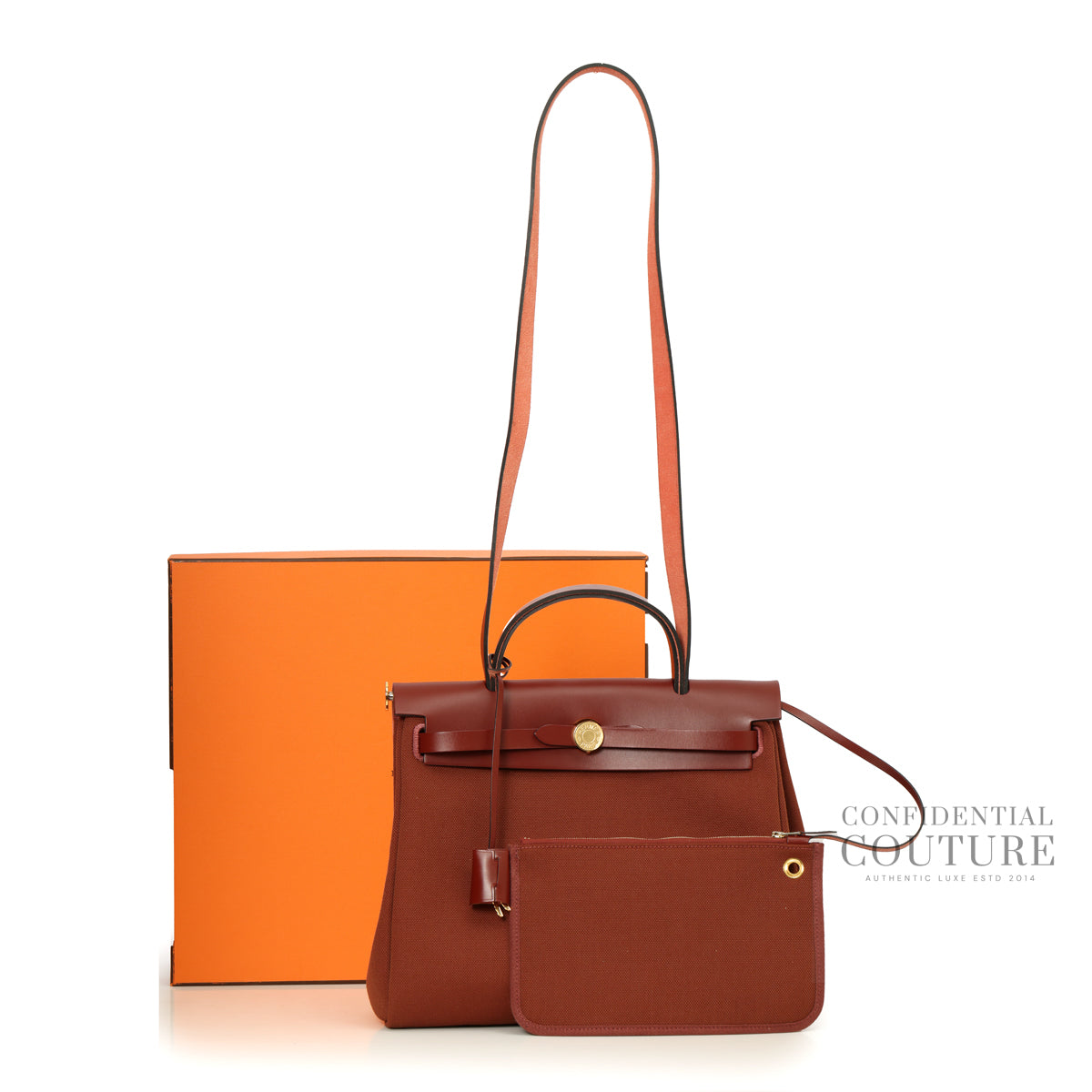Sac Herbag Zip 31 Rouge H With Gold Hardware | 2026