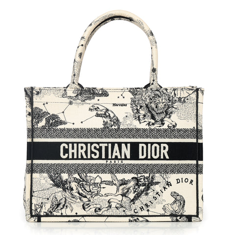 Toile De Jouy Zodiac Medium Black & Cream Booktote