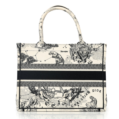 Toile De Jouy Zodiac Medium Black & Cream Booktote
