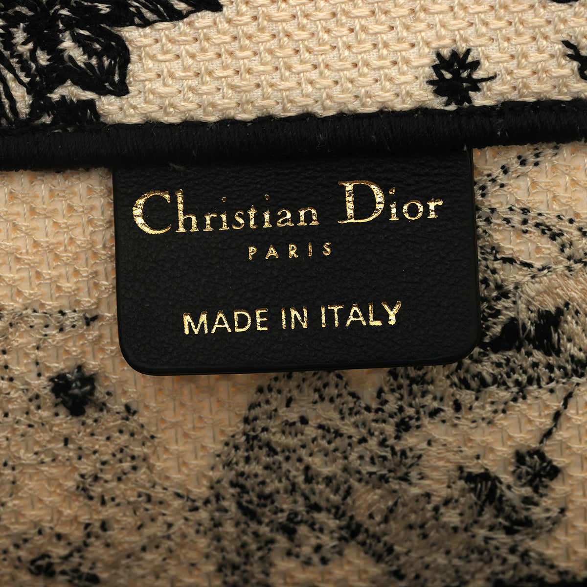 Toile De Jouy Zodiac Medium Black & Cream Booktote