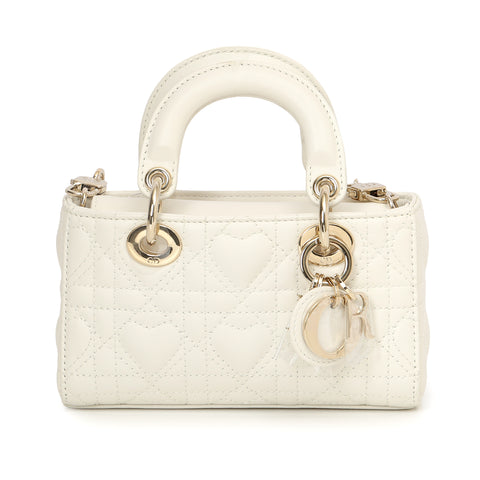 Ivory Lady D-joy Heart Cannage Micro Bag