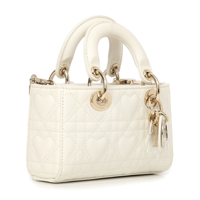 Ivory Lady D-joy Heart Cannage Micro Bag