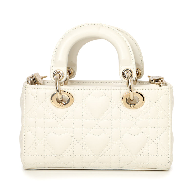 Ivory Lady D-joy Heart Cannage Micro Bag