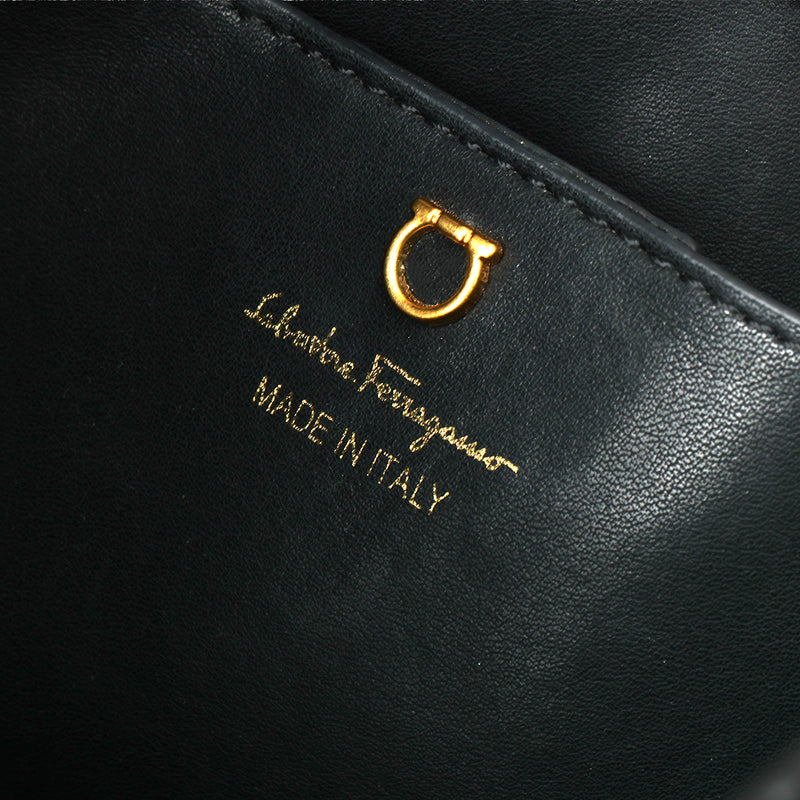 Pre-loved Salvatore Ferragamo Trifolio Large Shoulder Bag