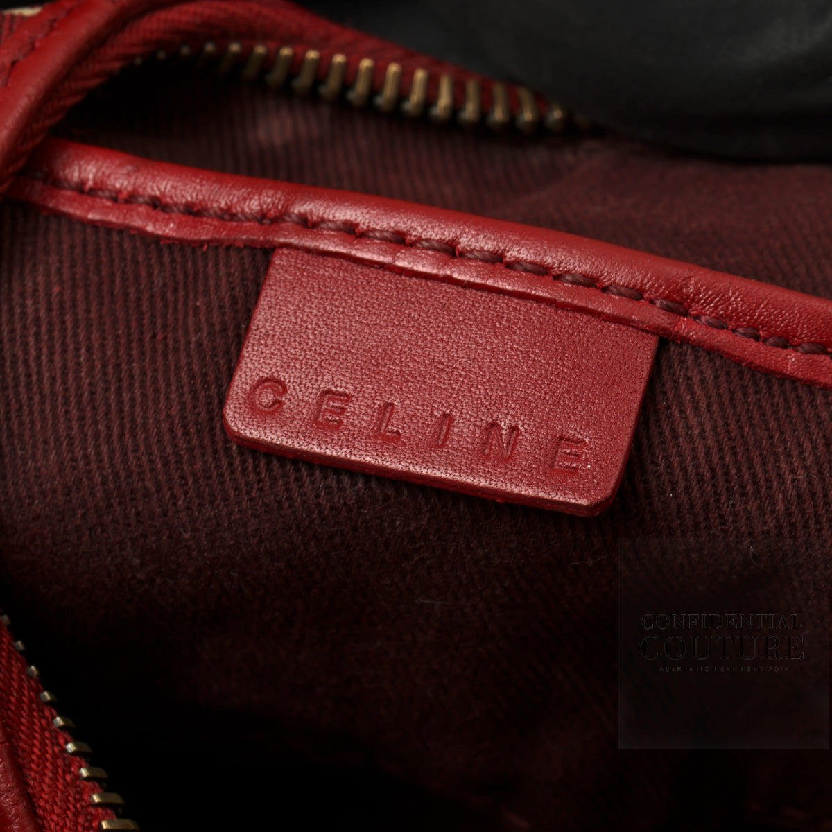 Red Vintage Ava Canvas Bag