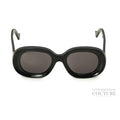 Black Oval Anagram Sunglasses