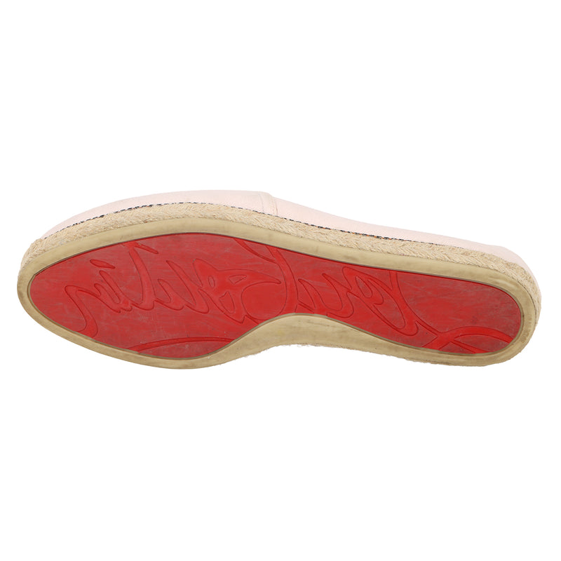 Women pre loved Christian Louboutin Pink Lougalia Espadrilles