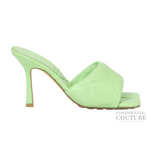 Lido Sandals Quilted Pistachio Green | EU 37