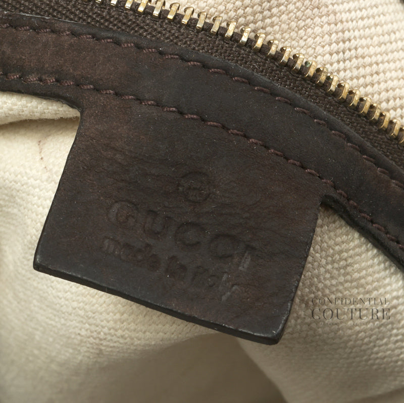 Beige/Ebony GG Canvas Vintage Web New Jackie Shoulder Bag
