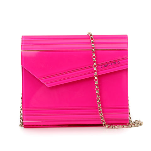 Pink Acrylic Candy Chain Clutch Small