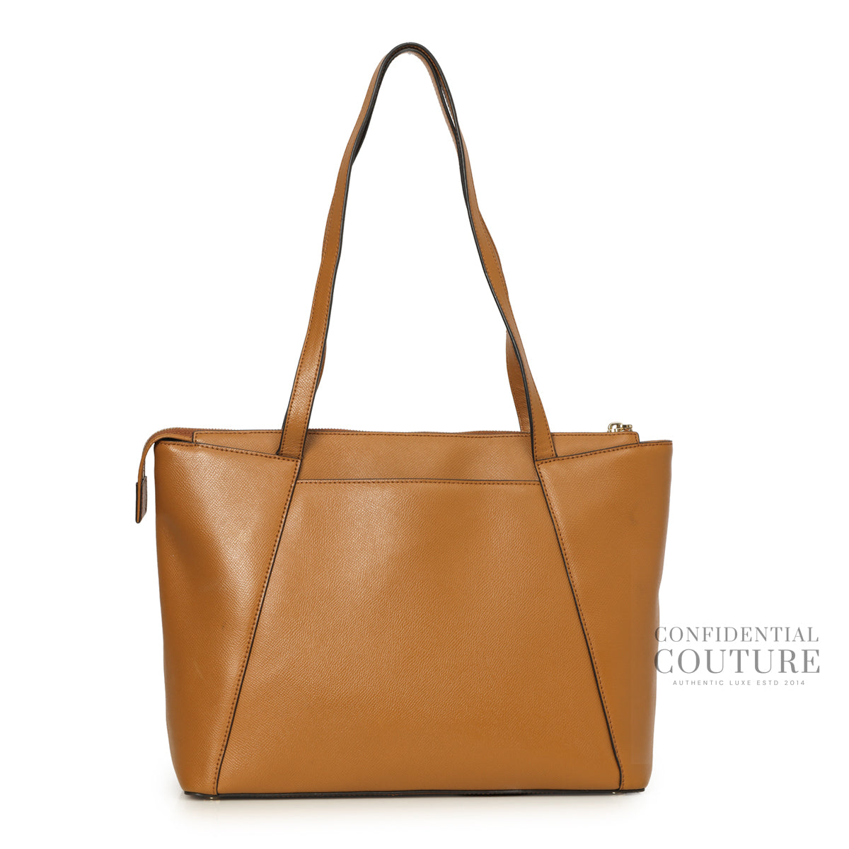 Tan Maddie Medium Leather Tote Bag
