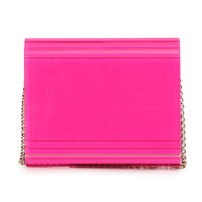 Pink Acrylic Candy Chain Clutch Small