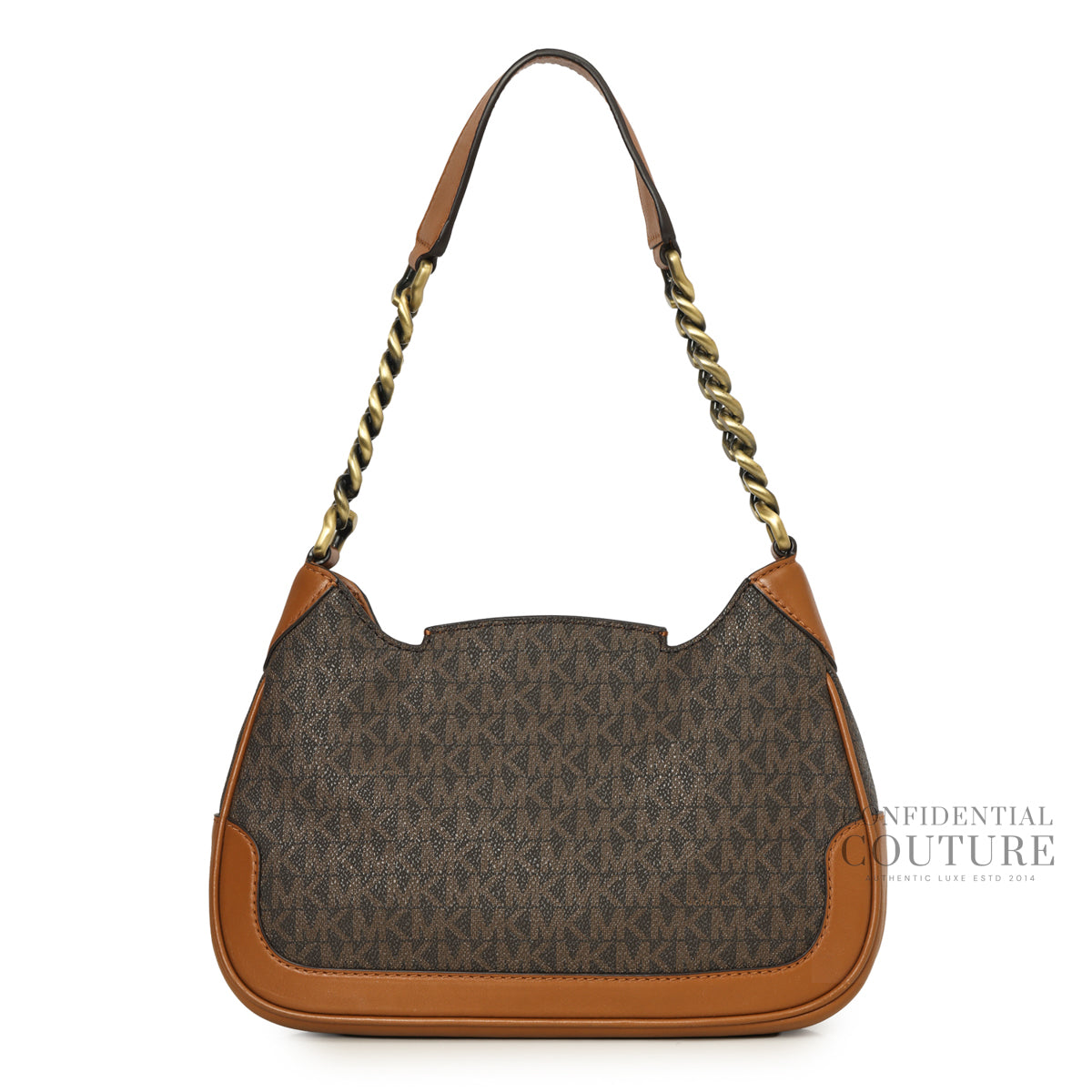 Brown Hally Small Logo Shoulder Bag