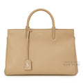 Leather Cabas Rive Gauche Beige Leather Tote Bag
