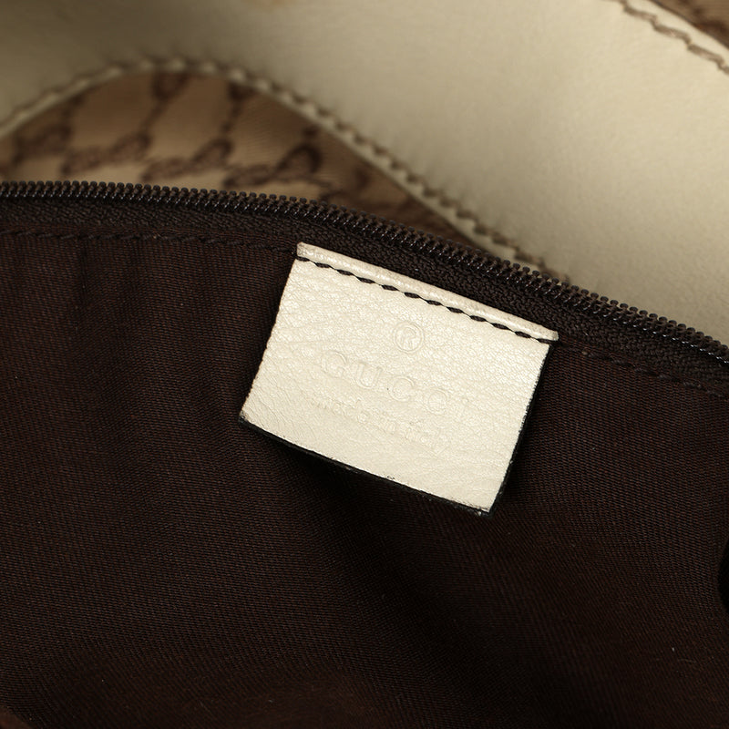 Gucci Beige/Ivory GG Canvas Medium Sukey Hobo Bag
