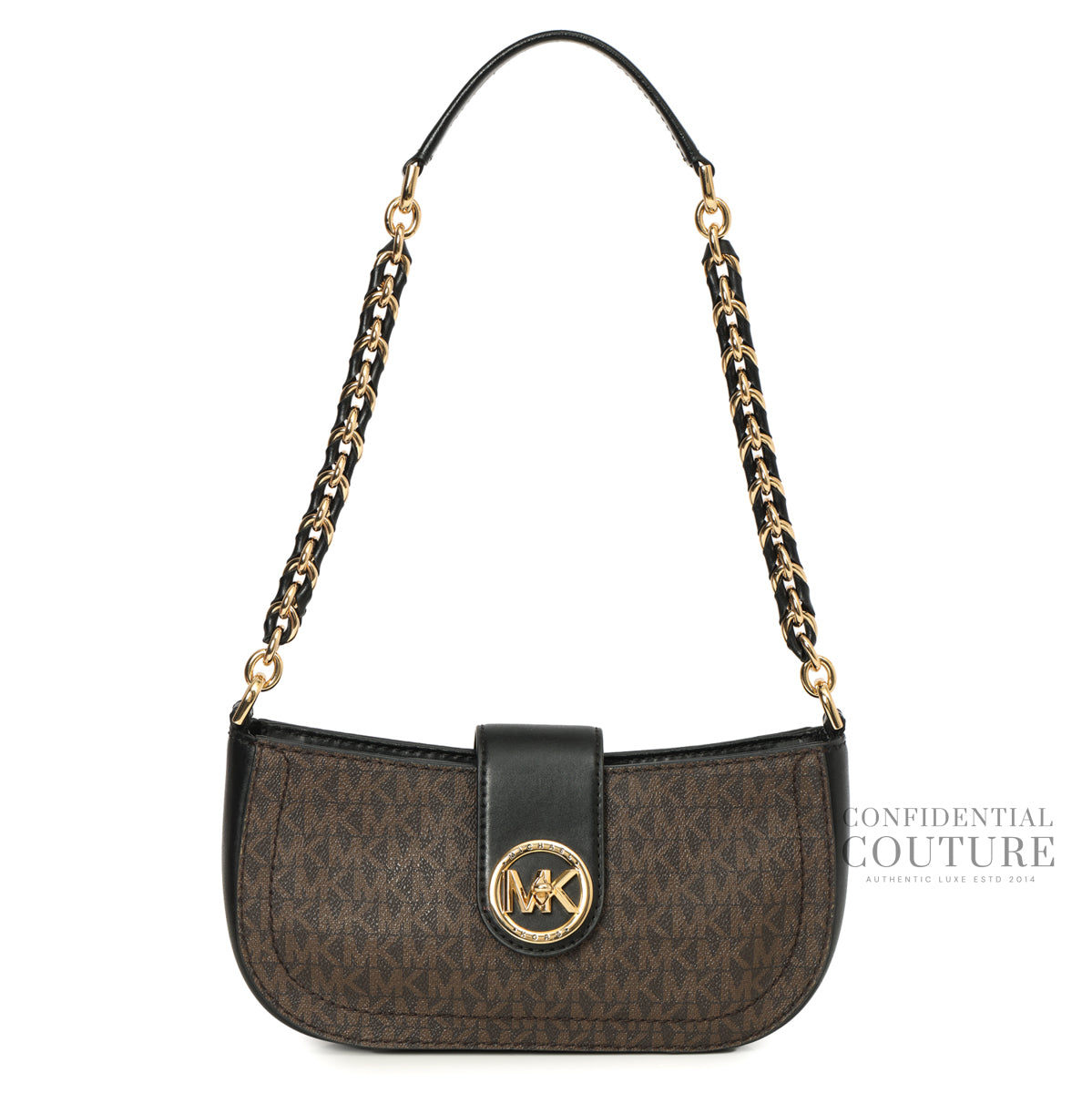 Black/Brown Monogram Carmen XS Shoulder Bag
