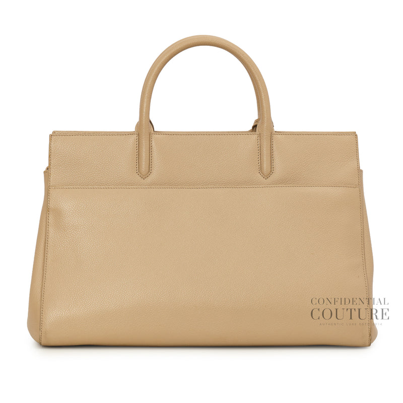 Leather Cabas Rive Gauche Beige Leather Tote Bag