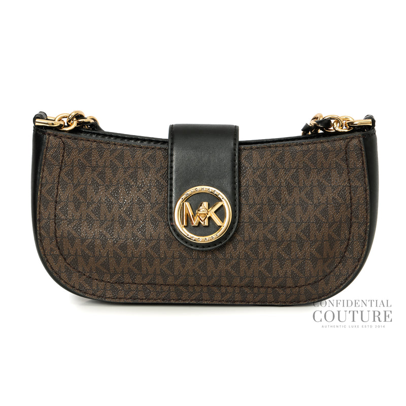 Black/Brown Monogram Carmen XS Shoulder Bag