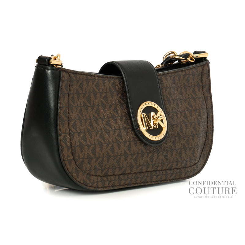 Black/Brown Monogram Carmen XS Shoulder Bag