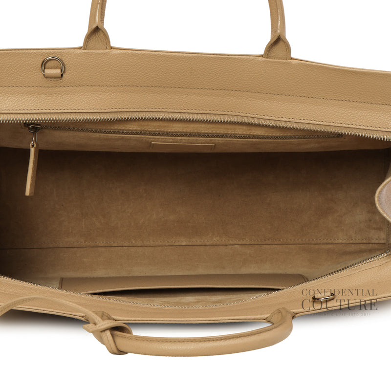Leather Cabas Rive Gauche Beige Leather Tote Bag
