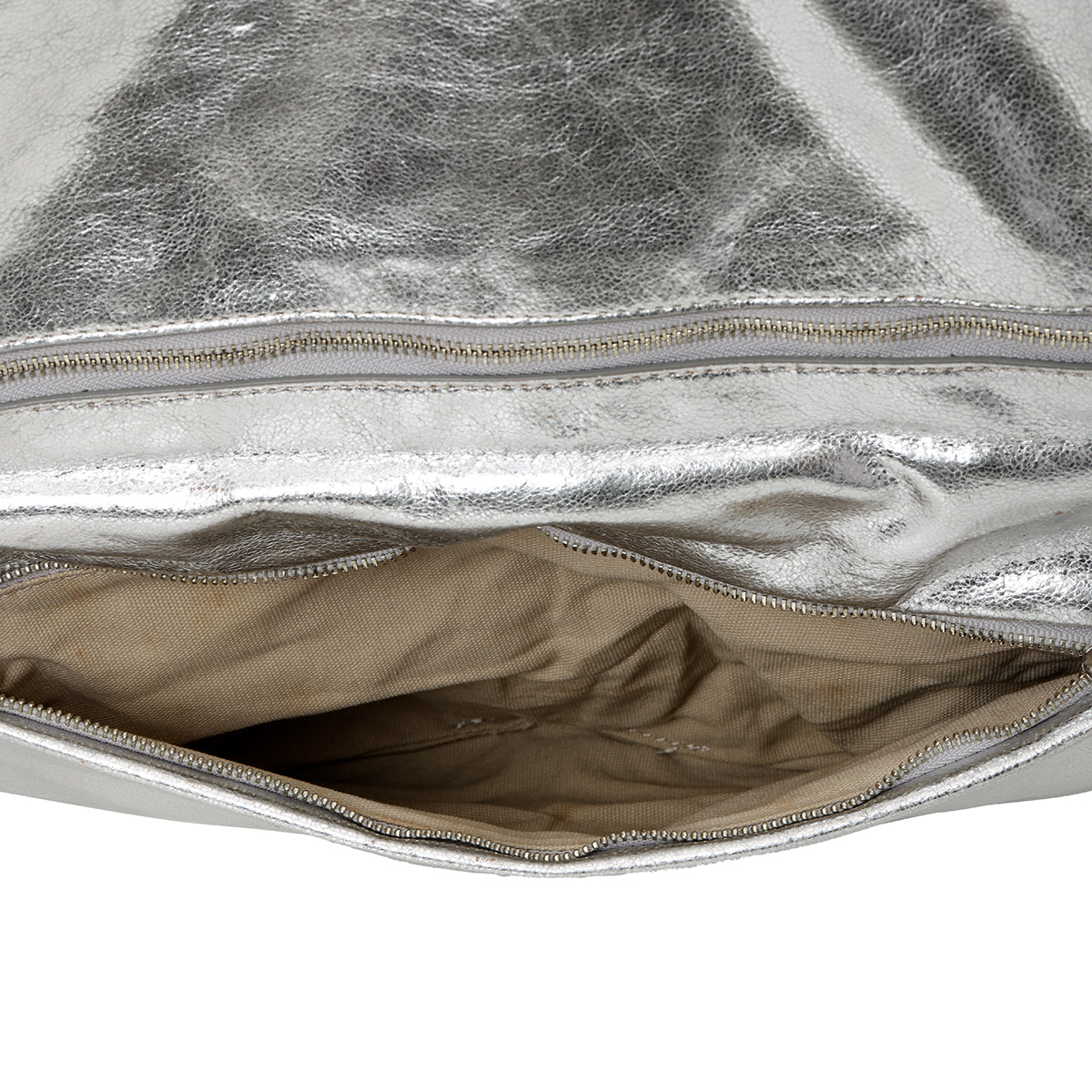 Silver Reva Clutch Bag One Size