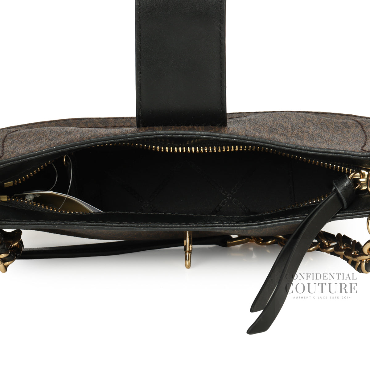Black/Brown Monogram Carmen XS Shoulder Bag