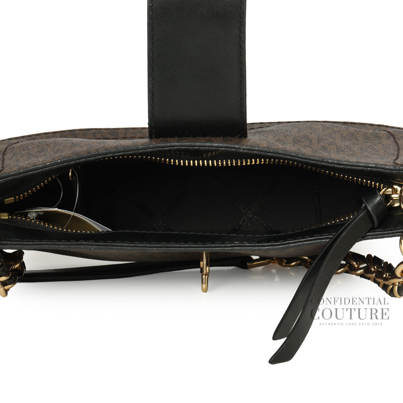 Black/Brown Monogram Carmen XS Shoulder Bag