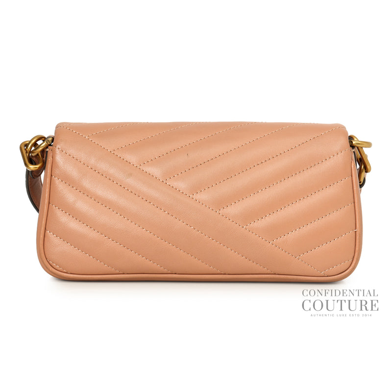 Kira Devon Sand Chevron Flap Shoulder Bag