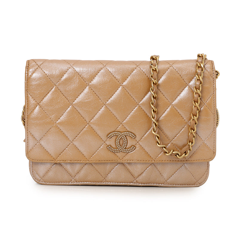 Vintage Lambskin Wallet on Chain Bag