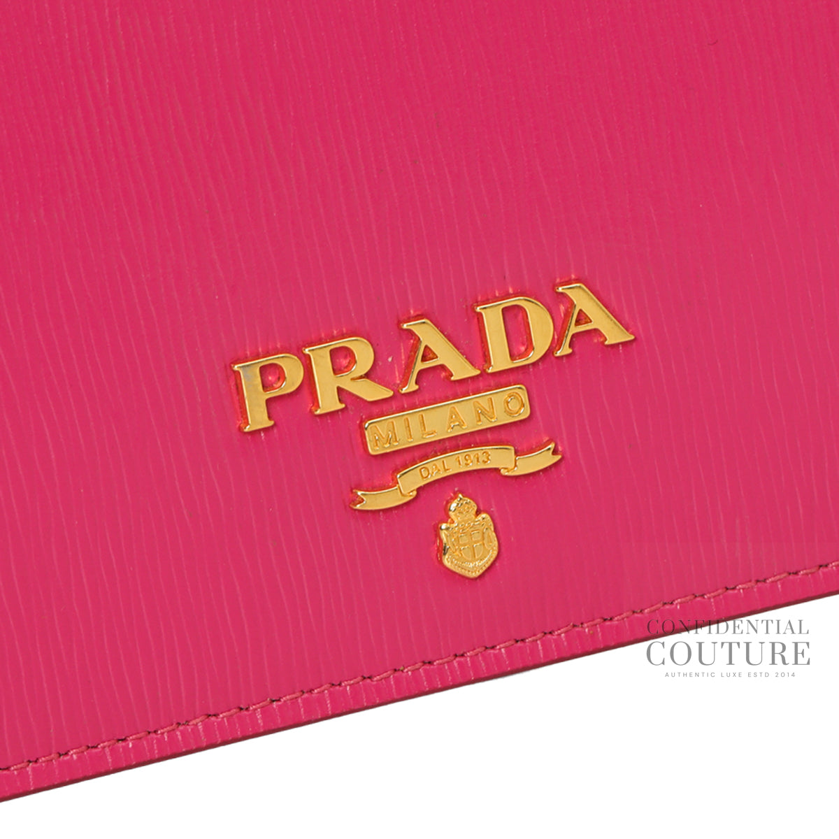 Fuchsia Leather Mini Bandoliera Wallet on Chain